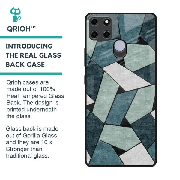 Abstact Tiles Glass Case for Realme C25 on Sale