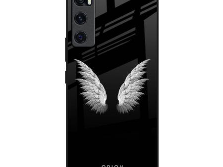 White Angel Wings Glass Case for Vivo V20 SE Supply