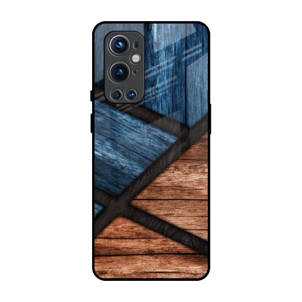 Wooden Tiles Glass Case for OnePlus 9 Pro Hot on Sale