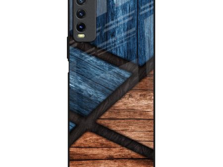 Wooden Tiles Glass Case for Vivo Y20 Online Sale