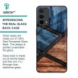 Wooden Tiles Glass Case for Oppo F19 Sale