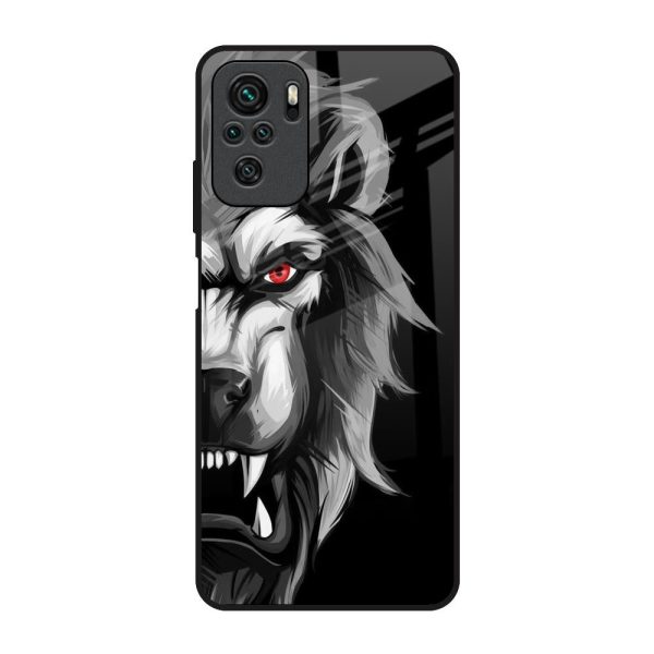 Wild Lion Glass Case for Redmi Note 10 For Sale