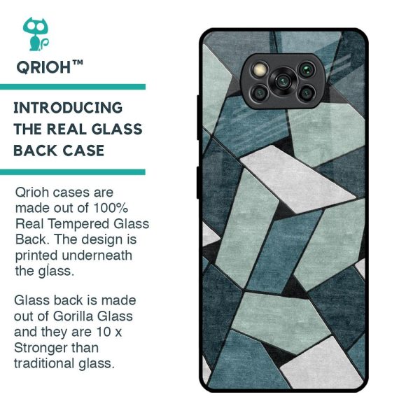 Abstact Tiles Glass Case for Poco X3 Pro Online