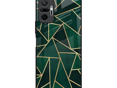 Abstract Green Glass Case For Redmi Note 10 Pro Max For Sale