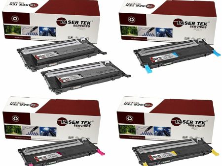 5 Pack Compatible Samsung CLT-407S Replacement Toner Cartridges for the Samsung CLP-320, CLP-321N, CLP-325, CLP-326, CLX-3180 (2 Black, 1 Cyan, 1 Magenta, 1 Yellow) Online now