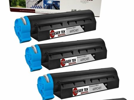 4 Pack Compatible Okidata 44992405 Replacement Toner Cartridges for the B401, B401D, B401DN, MB441, MB451Q, MB451 on Sale