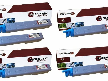 5 Pack Okidata C3300 C3400 C3500 C3600 Compatible Toner Cartridge Replacement for 43459304 43459303 43459302 43459301 on Sale