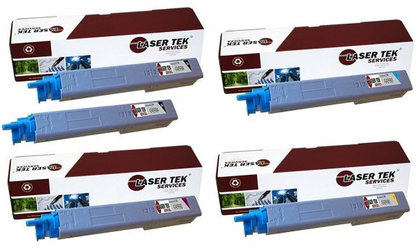 5 Pack Okidata C3300 C3400 C3500 C3600 Compatible Toner Cartridge Replacement for 43459304 43459303 43459302 43459301 on Sale