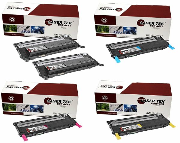 5 Pack Compatible Samsung CLT-409S Replacement Toner Cartridges for the Samsung CLP-310, CLP-315, CLX-3170, CLX-3175 (2 Black, 1 Cyan, 1 Magenta, 1 Yellow) Cheap