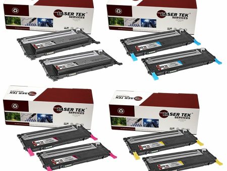 8 Pack Compatible Samsung CLT-406S Replacement Toner Cartridges for the Samsung CLP-365W, CLX-3305FW, Xpress C410W, Xpress C460FW (2 Black, 2 Cyan, 2 Magenta, 2 Yellow) Online now