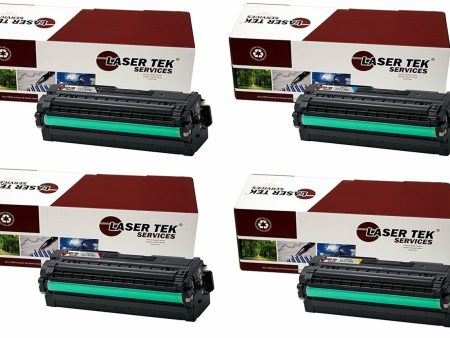 4 Pack Compatible Samsung CLT-506L Replacement Toner Cartridges for the Samsung CLP-680ND, CLX-6260FD, CLX-6260FW (1 Black, 1 Cyan, 1 Magenta, 1 Yellow) Online Hot Sale