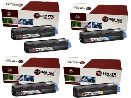 5 Pack Compatible C3200 Toner Cartridge Replacements for the Okidata 43034804, 43034803, 43034802, 43034801 (2 Black, Cyan, Magenta, Yellow) Online