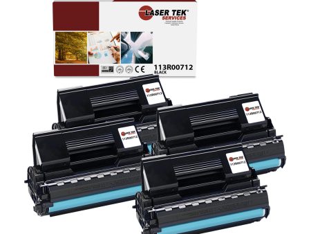 4 Pack Black Compatible Xerox 113R00712 High Yield Replacement Toner Cartridges for the Xerox Phaser 4510, 4510B, 4510DT, 4510DX, 4510N, 4510YB, 4510YDT Online now