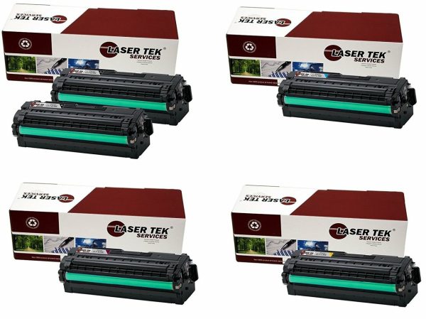 5 Pack Compatible Samsung CLT-506L Replacement Toner Cartridges for the Samsung CLP-680ND, CLX-6260FD, CLX-6260FW (2 Black, 1 Cyan, 1 Magenta, 1 Yellow) Hot on Sale