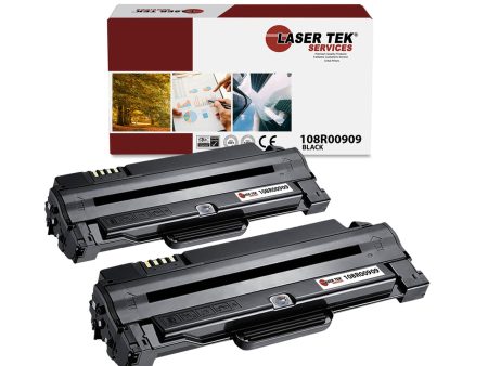 2 Pack Black Compatible Xerox 108R00909 High Yield Replacement Toner Cartridges for the Xerox Phaser 3140, 3155, 3160, 3160B, 3160N, 3160V Cheap